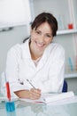 portrait beautiful lab worker Royalty Free Stock Photo