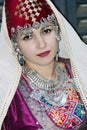 Portrait beautiful lady in the Armenian folk clothing Royalty Free Stock Photo