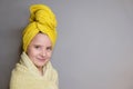 Portrait of beautiful little girl; studio shot Royalty Free Stock Photo