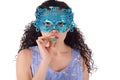 Beautiful woman with carnival mask Royalty Free Stock Photo