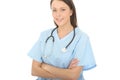 Portrait Of A Beautiful Professional Young Female Doctor Confident and Relaxed Royalty Free Stock Photo