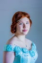 Portrait of a beautiful red-haired girl Royalty Free Stock Photo