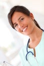 Portrait of beautiful smiling nurse Royalty Free Stock Photo