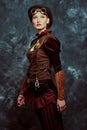 Vintage portrait of steampunk