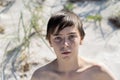 Portrait of a beautiful teenage boy Royalty Free Stock Photo