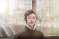 Portrait of a beautiful teenage boy Royalty Free Stock Photo