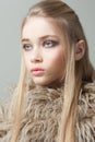 Portrait of a beautiful teenager girl with long hair Royalty Free Stock Photo