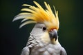 Portrait of a beautiful white sulphur-crested Cockatoo Royalty Free Stock Photo