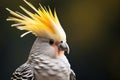 Portrait of a beautiful white sulphur-crested Cockatoo Royalty Free Stock Photo