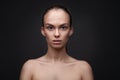 Portrait of a beautiful woman with clean face skin Royalty Free Stock Photo