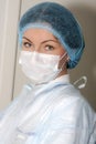 Portrait of a beautiful woman surgeon