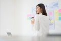 Portrait of beautiful young asian business woman working in office room Royalty Free Stock Photo