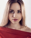Portrait of beautiful young attractive woman Royalty Free Stock Photo