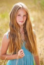 Portrait of a beautiful young blonde little girl Royalty Free Stock Photo