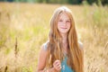 Portrait of a beautiful young blonde little girl Royalty Free Stock Photo