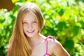 Portrait of a beautiful young blonde little girl Royalty Free Stock Photo