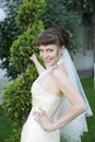 Portrait of beautiful young bride