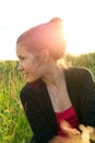 Portrait of a beautiful young girl