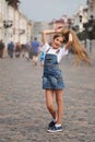 Beautiful young girl with long hair Royalty Free Stock Photo