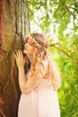 Portrait of a beautiful young pregnant woman Royalty Free Stock Photo