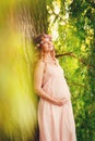 Portrait of a beautiful young pregnant woman Royalty Free Stock Photo