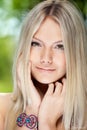 Portrait of a beautiful young smiling woman Royalty Free Stock Photo