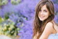 Portrait of a beautiful young student girl in the park Royalty Free Stock Photo