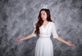 Portrait of beautiful young woman angel Royalty Free Stock Photo