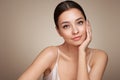 Portrait beautiful young woman with clean fresh skin Royalty Free Stock Photo