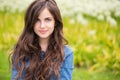 Portrait of a beautiful young woman outdoor Royalty Free Stock Photo