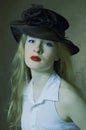 portrait of a beauty in a hat Royalty Free Stock Photo