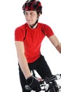 Portrait of a bicyclist Royalty Free Stock Photo