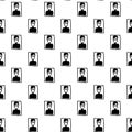 Portrait black and white pattern