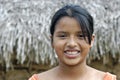 Portrait of Bolivian girl with radiant face