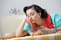 Bored Housewife Royalty Free Stock Photo