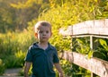 Portrait of Boy Outdoors