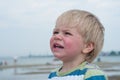 Portrait of boy in striped t-hirt