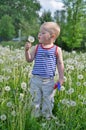 Portrait of a boy in a striped