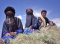 Portrait of boy and two Muslim women