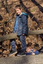 Portrait of brothers in the forest Royalty Free Stock Photo