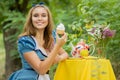 Portrait of brown-haired girl Royalty Free Stock Photo