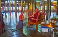 The portrait of Buddist Monk, Ywama, Inle Lake, Myanmar