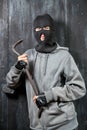 Portrait of a burglar Royalty Free Stock Photo