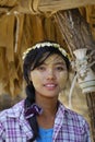 Portrait of Burmese woman Royalty Free Stock Photo