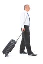 Portrait of business man with luggage