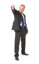 Portrait of business man thumb down Royalty Free Stock Photo