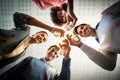 Portrait of business people toasting wine glasses Royalty Free Stock Photo