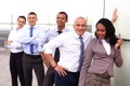 Portrait Of Business Team Outside Office Royalty Free Stock Photo