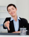 Portrait of a business woman giving her hand Royalty Free Stock Photo