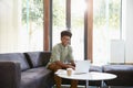 Portrait Of Businessman Having Working Lunch In Office Royalty Free Stock Photo